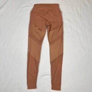 Alo Yoga Henna Sheila Mesh High Waist Leggings XS Nude Peach